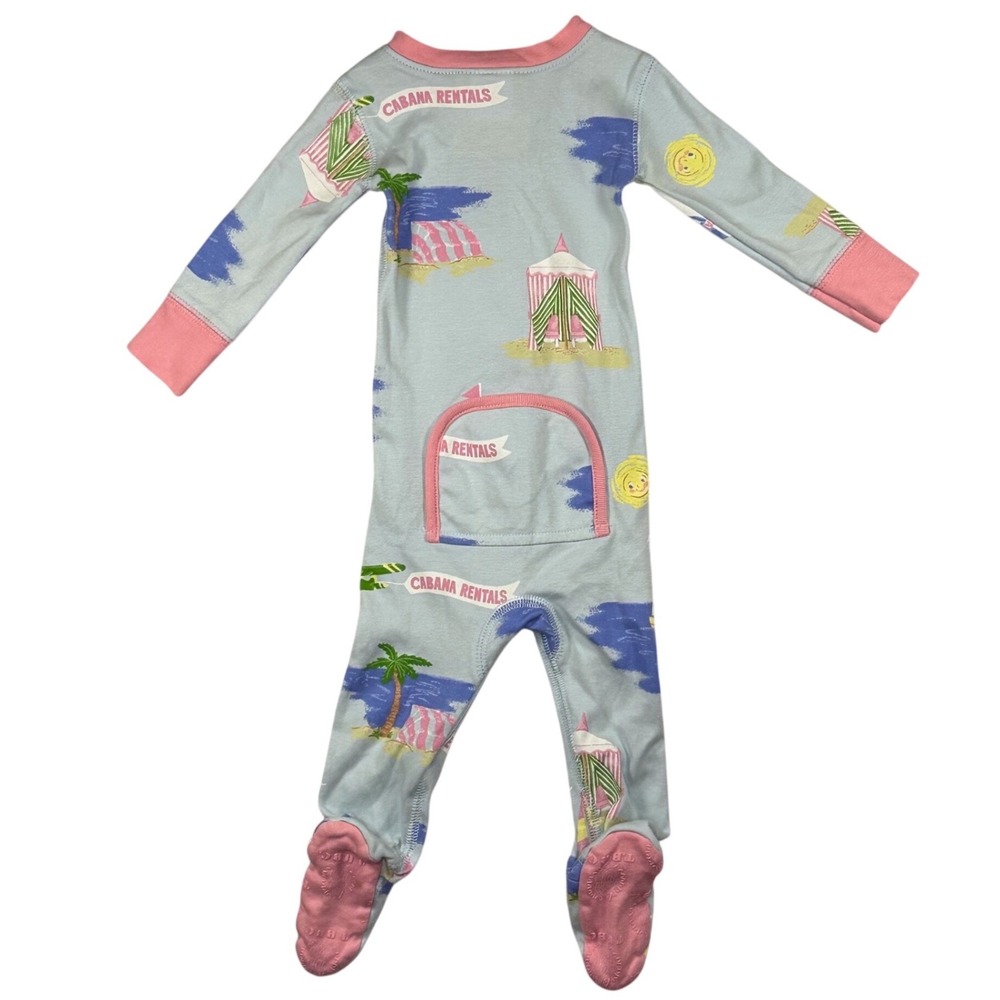 TBBC The Beaufort Bonnet Company Night Night Pajamas in Cabana Rentals Size 3-6M